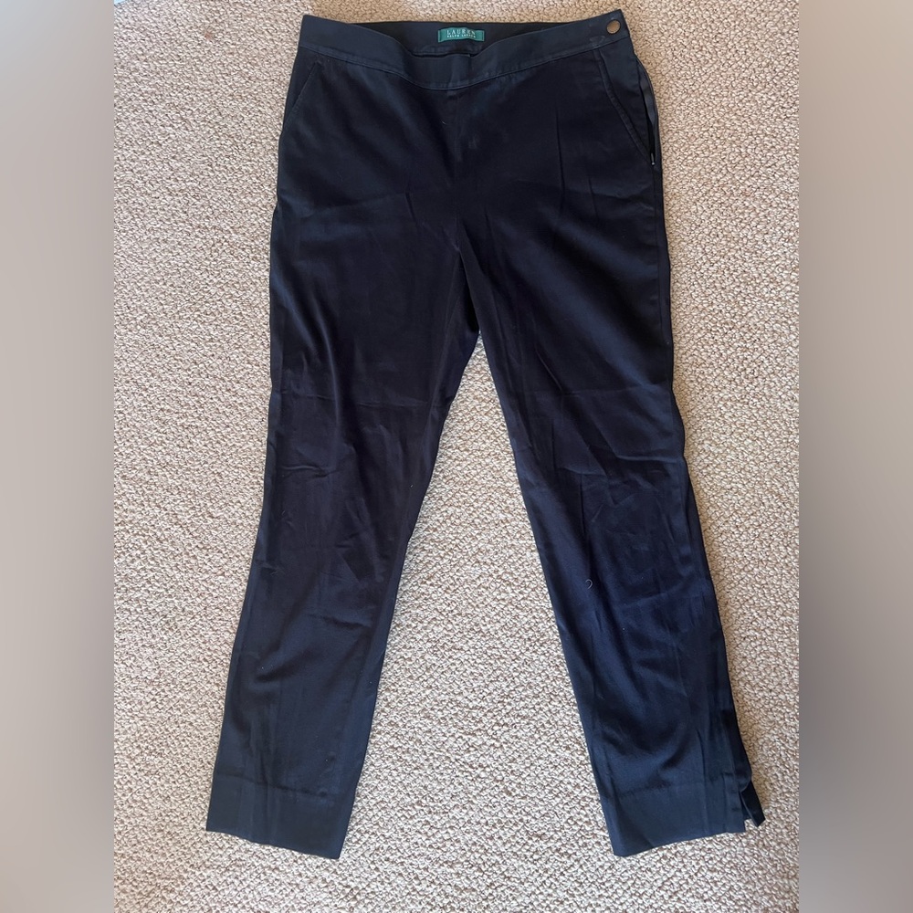 Lauren Ralph Lauren Black Trousers, Work Wear, Size 8.